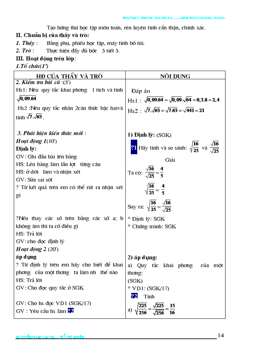 image for page Bai soan toan 9 2009 2010