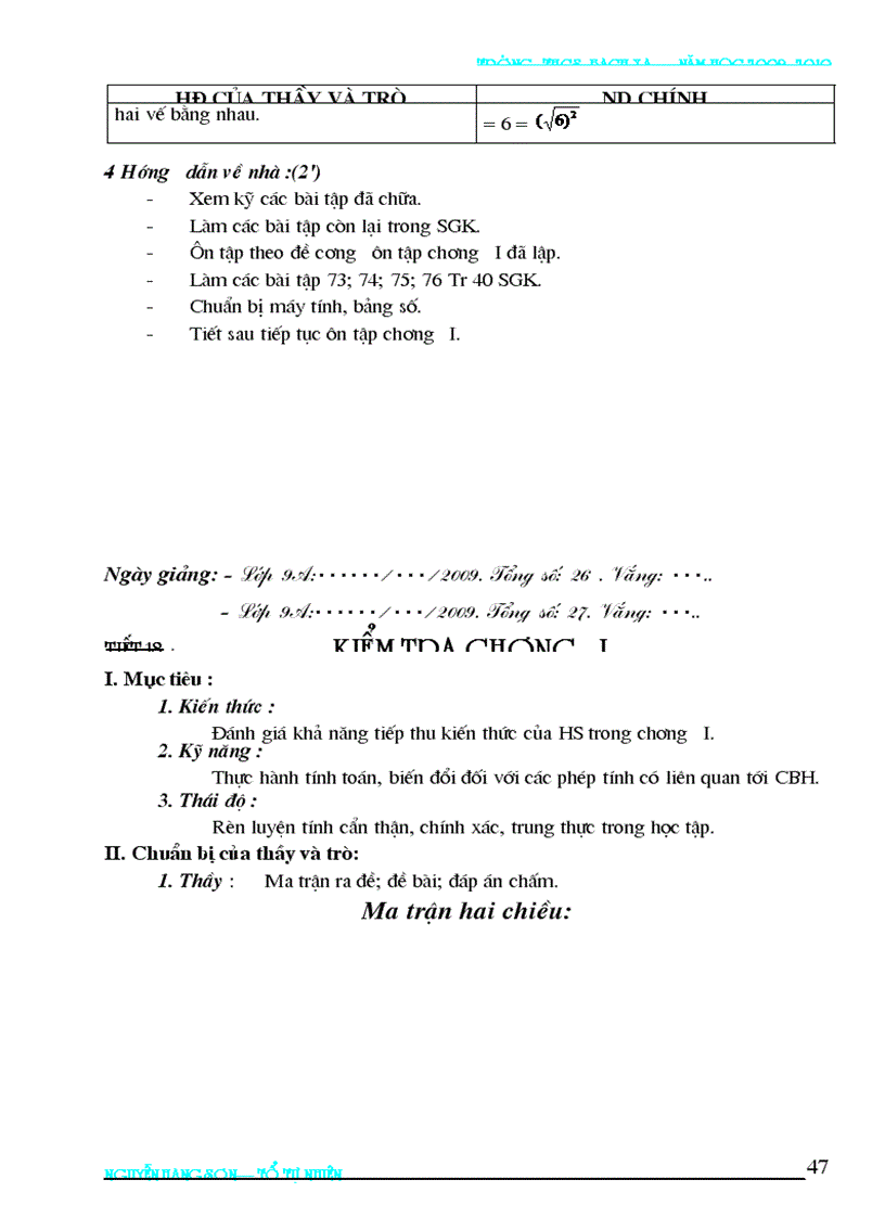 image for page Bai soan toan 9 2009 2010