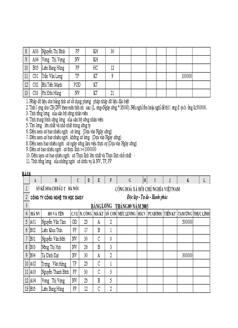 image for page Bai tap excel
