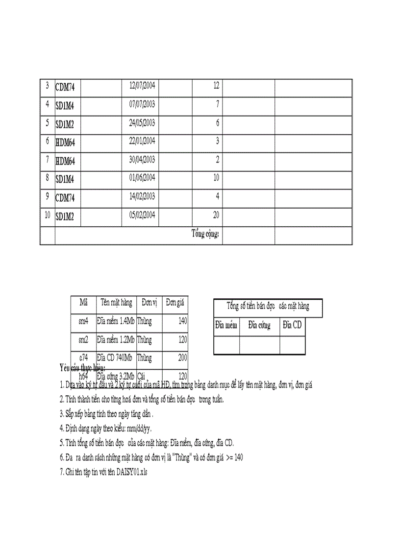 image for page Bai tap excel