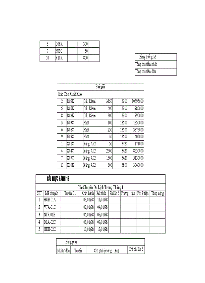 image for page Bai tap excel