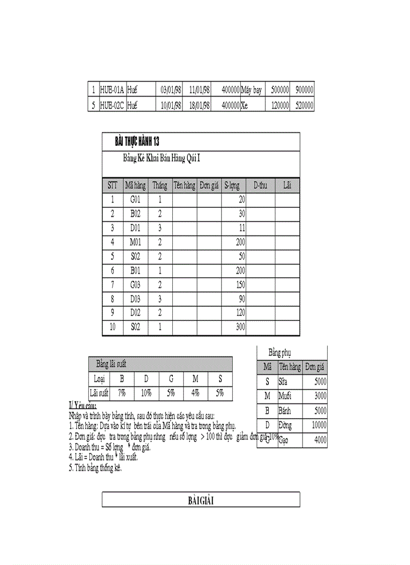 image for page Bai tap excel