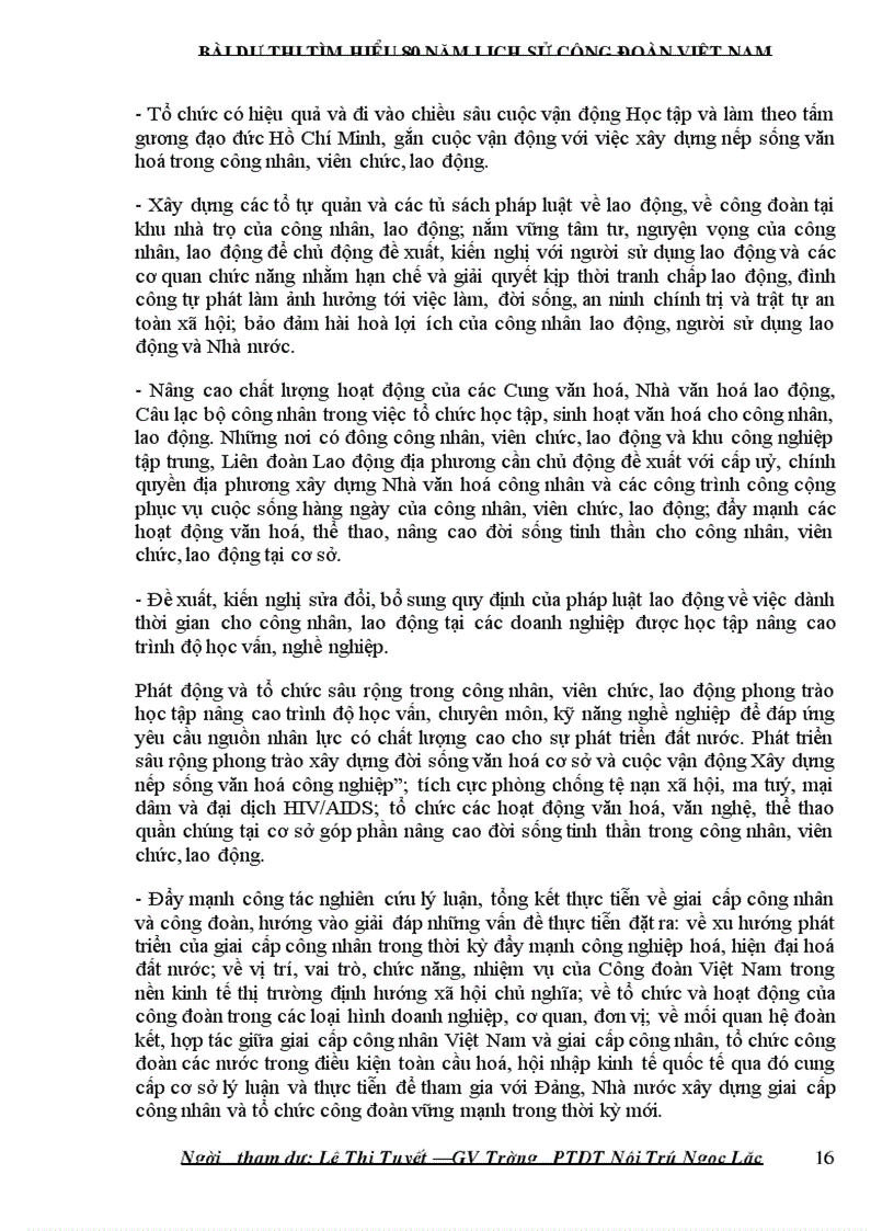 image for page Bai thi tim hieu 80 nam lich su Cong doan Viet nam