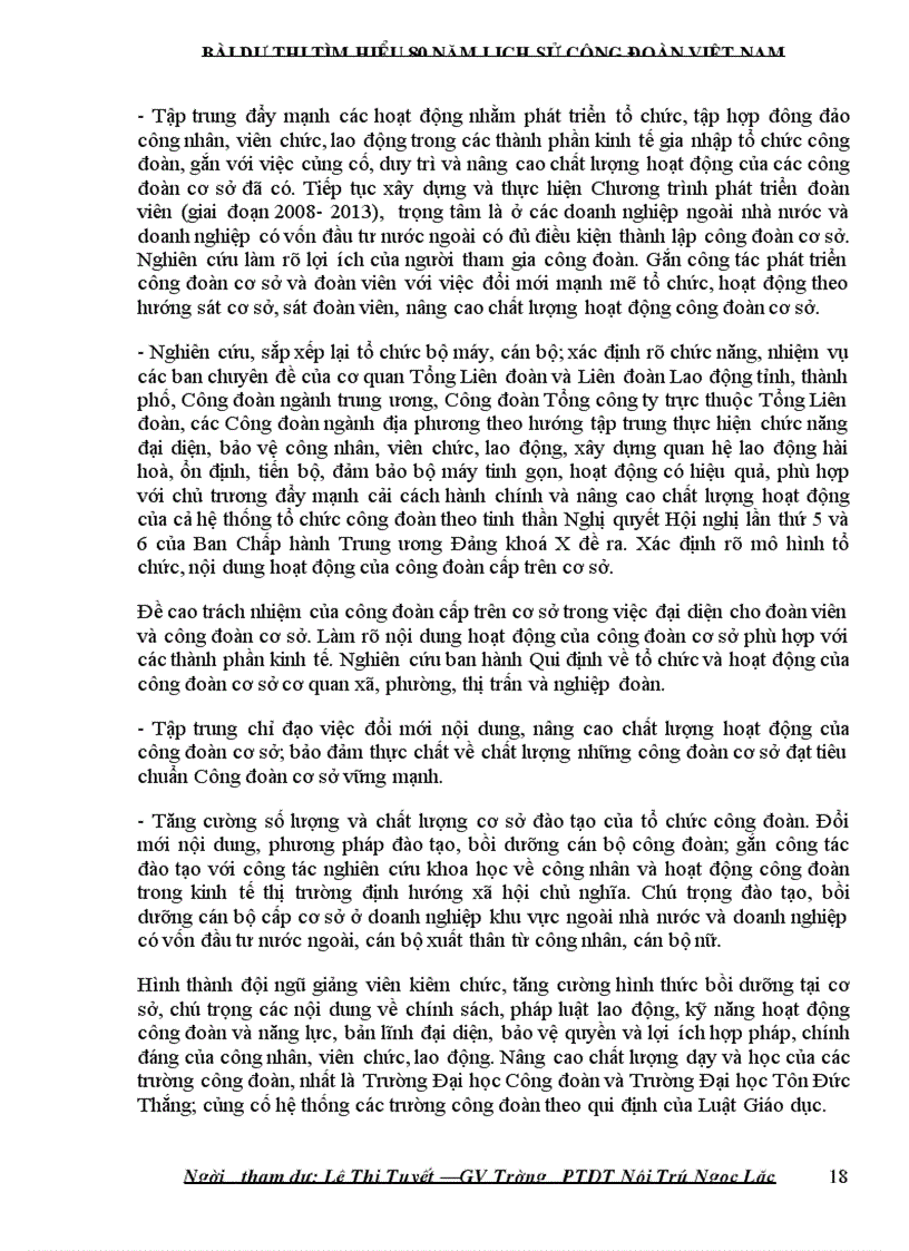 image for page Bai thi tim hieu 80 nam lich su Cong doan Viet nam