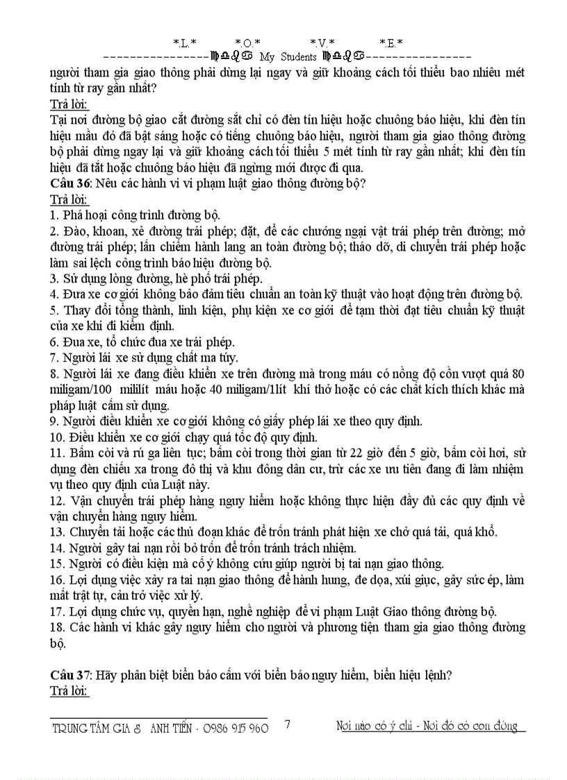 image for page Bài thi tìm hiểu An Toàn Giao Thông năm 2009