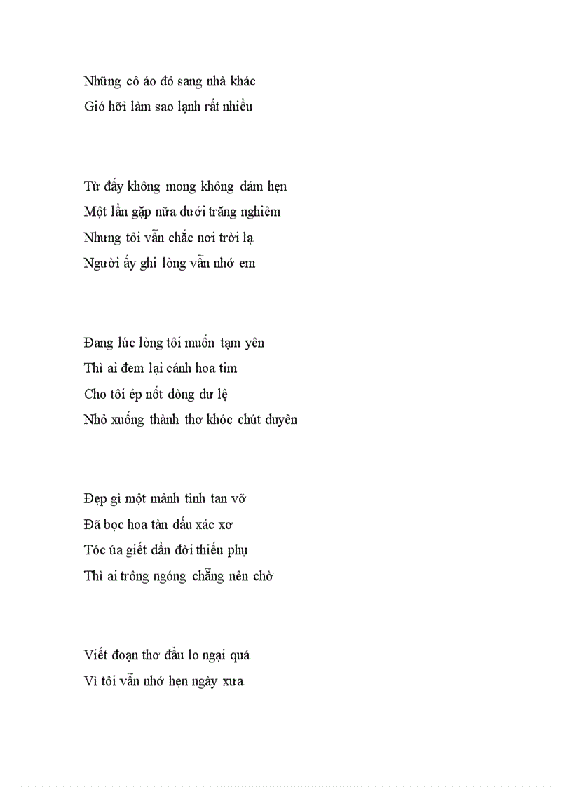 Bài thơ thứ nhất TTKH