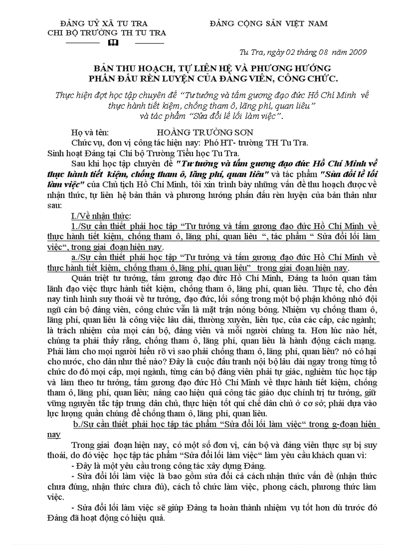 image for page Bai thu hoach hoc tap tu tuong HO CHI MINH