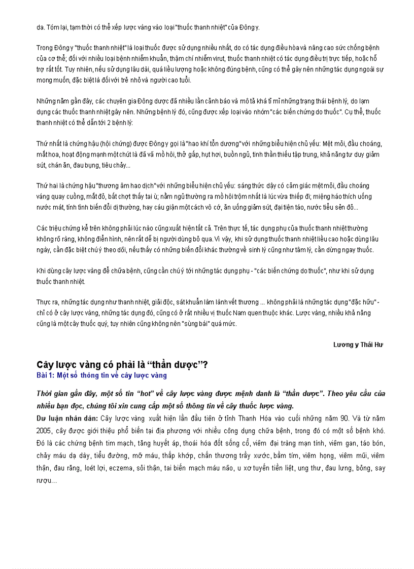 image for page Bài thuốc từ cây Lược vàng