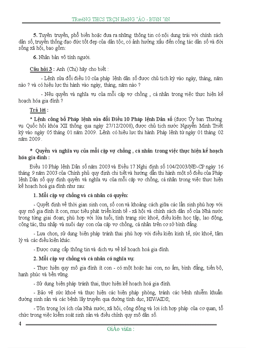 image for page Bài tìm hiểu pháp lệnh dân số