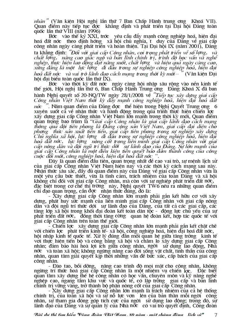 image for page Bài viết công đoàn VN 80 năm đủ cả câu 6