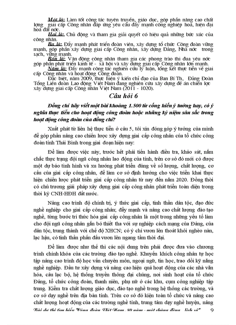 image for page Bài viết công đoàn VN 80 năm đủ cả câu 6