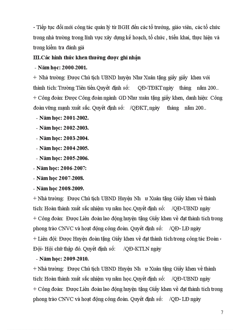 image for page Bản thành tích gốc khen thưởng 2010 2011