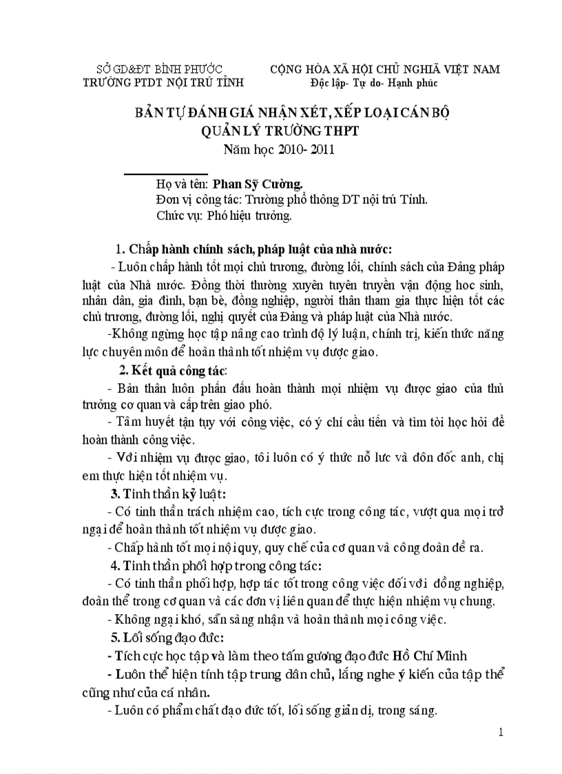 image for page Ban tu danh gia xep loai can bo quan ly