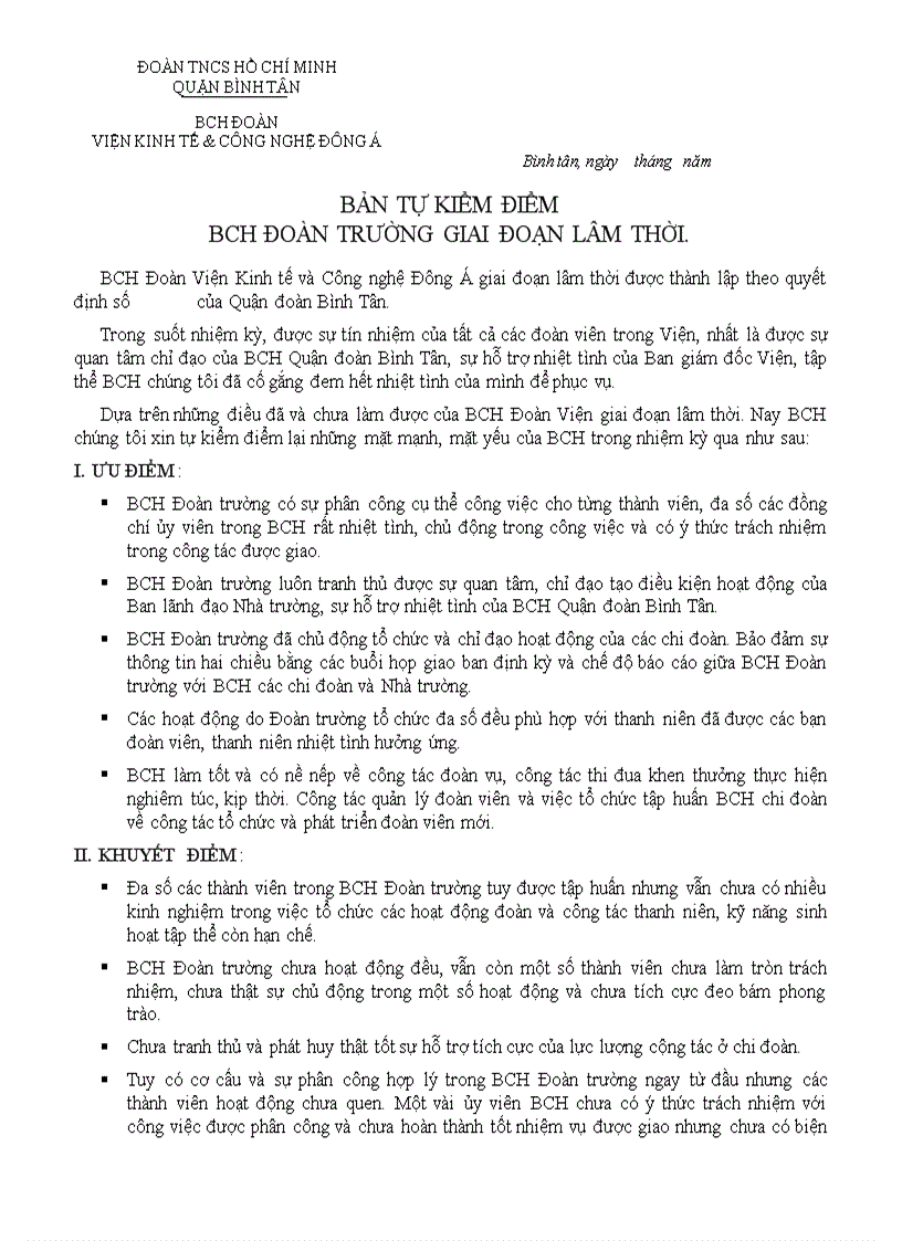 image for page Bản tự kiểm điểm BCH đoàn