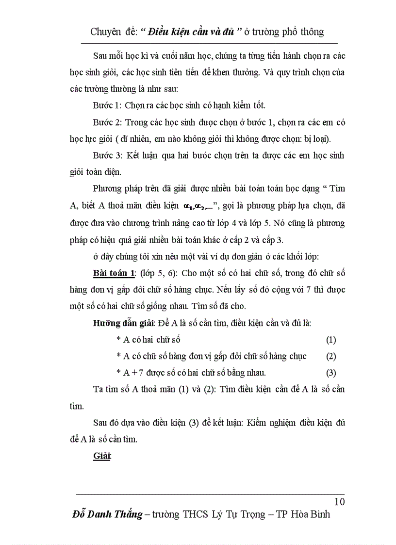 image for page Bản về điều kiện cần và đủ