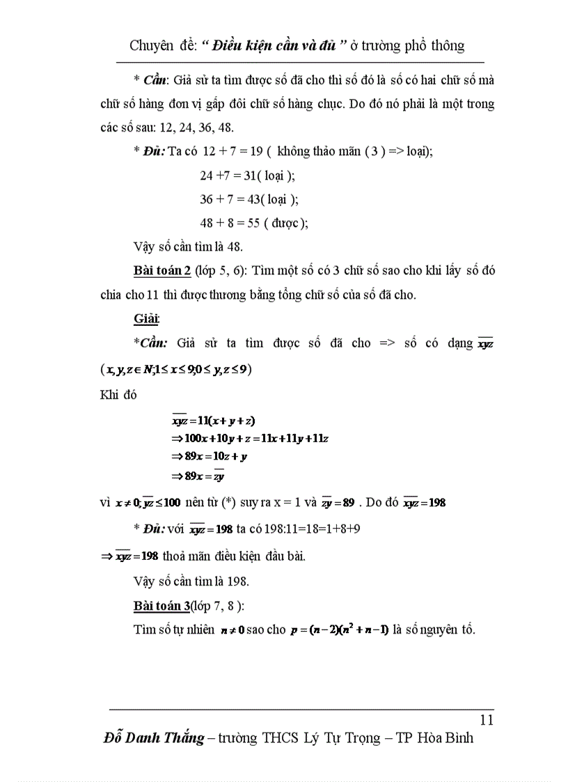 image for page Bản về điều kiện cần và đủ