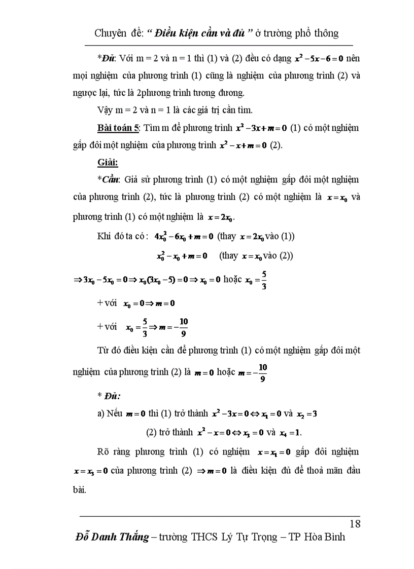 image for page Bản về điều kiện cần và đủ
