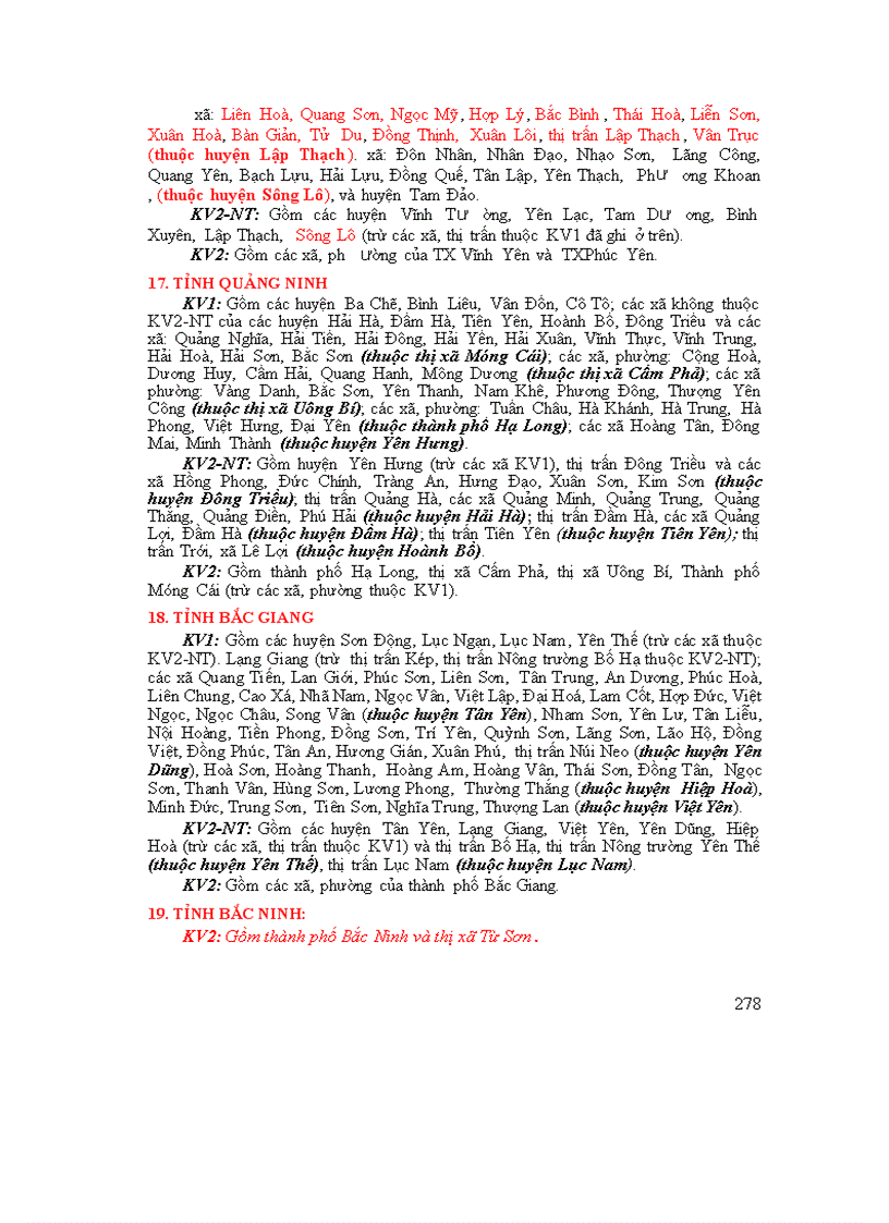 image for page Bảng phân chia khu vực năm 2010