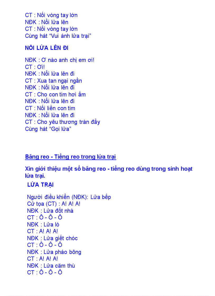 image for page Băng reo trong sinh hoat và lữa trại