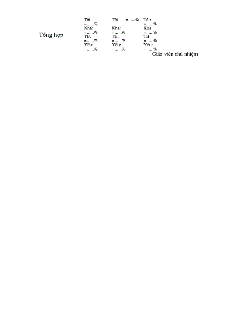 image for page Bảng theo dõi XL hạnh kiểm HS hàng tháng