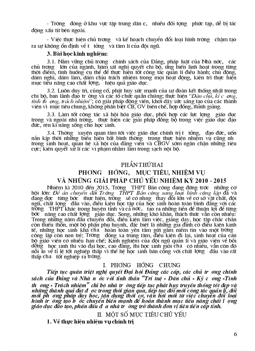 image for page Bao cao chinh tri trinh dai hoi chi bo lan thu III 2010 2015