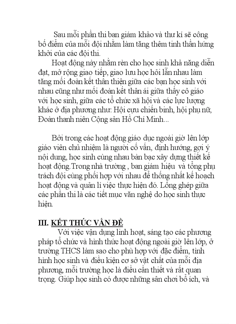 image for page Báo cáo chuyên đề hoạt động ngoài giờ lên lớp cấp huyện