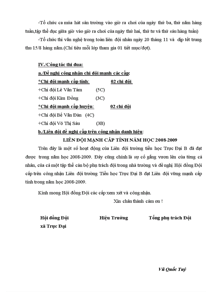 image for page Báo cáo công tác đội tntp hồ chí minh