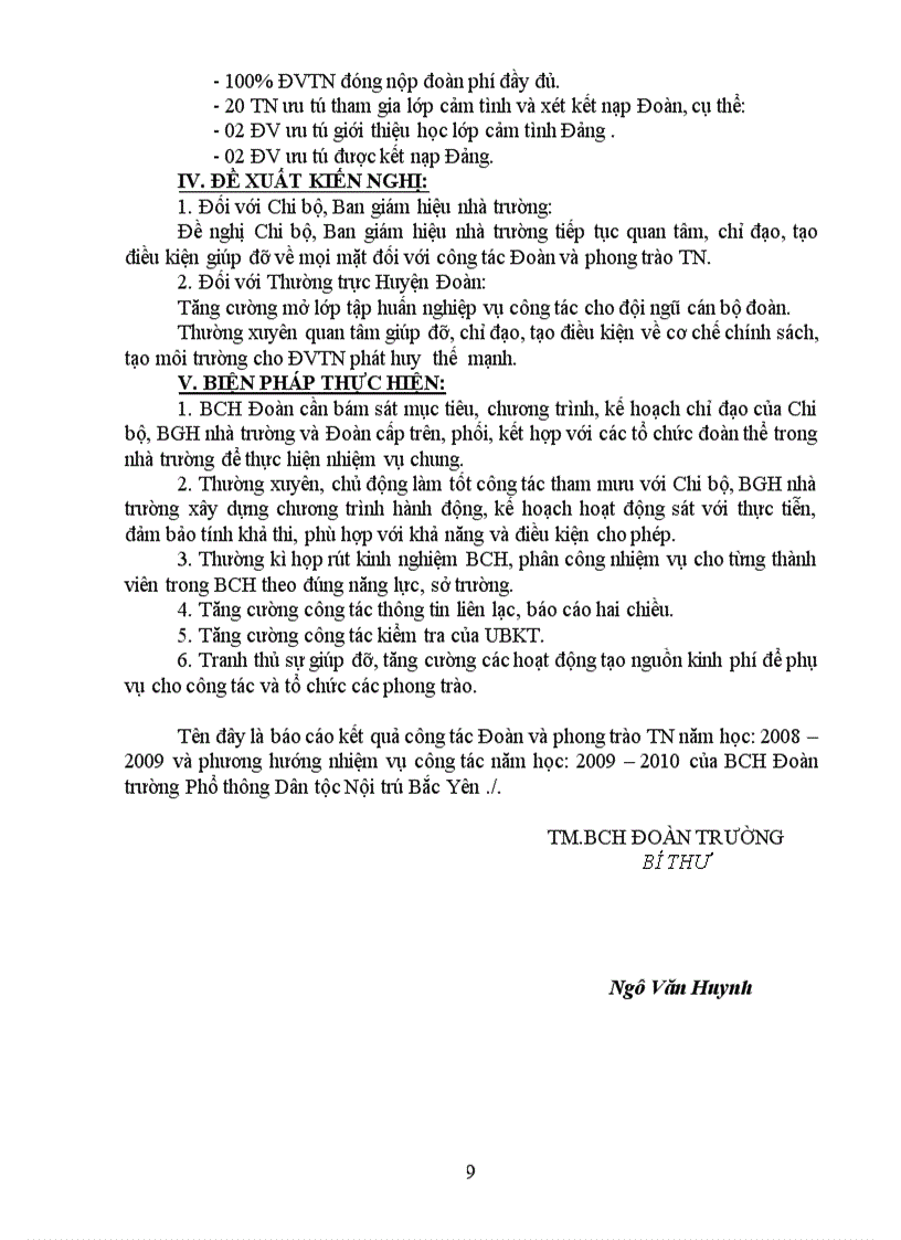 image for page Báo cáo Đoàn 2008 2009