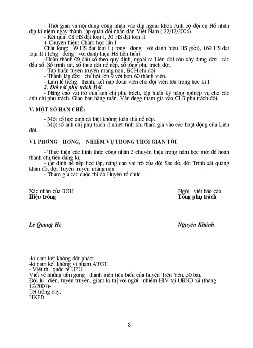 image for page Bao cao Doi TNTP 07 08 THCS DONG NGU