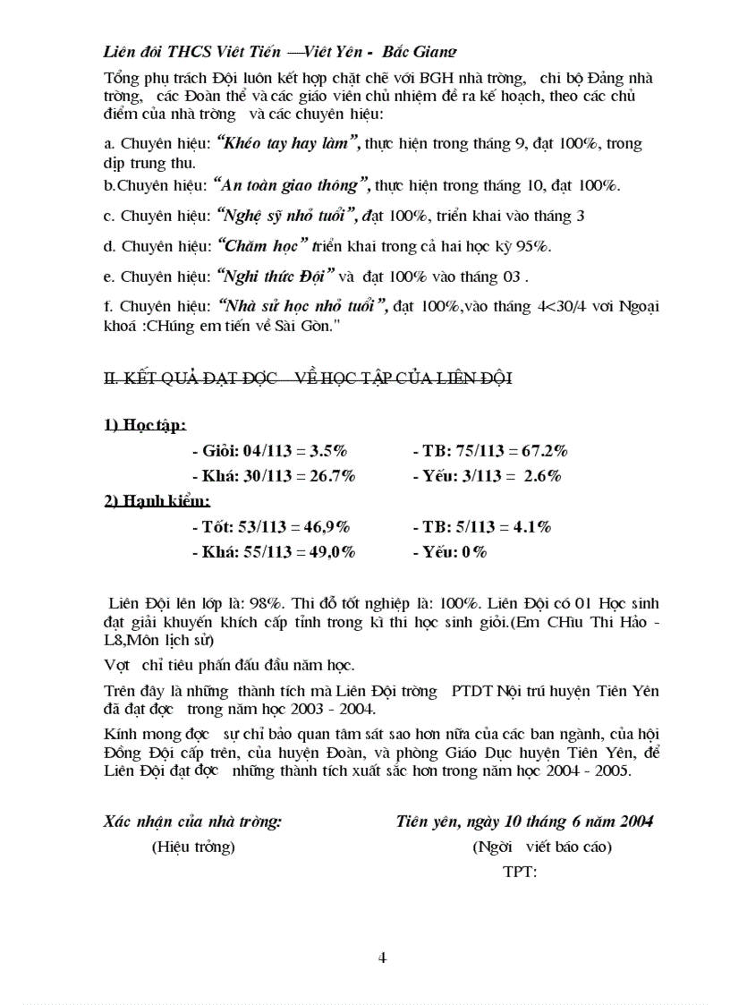 image for page Báo cáo hạot động đội 2008 2009