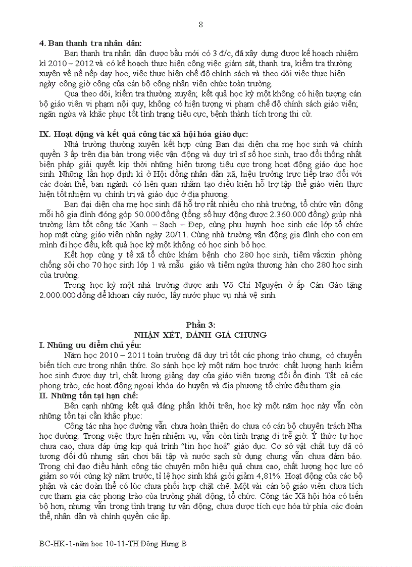 image for page Báo cáo học kì 1 2010 2011