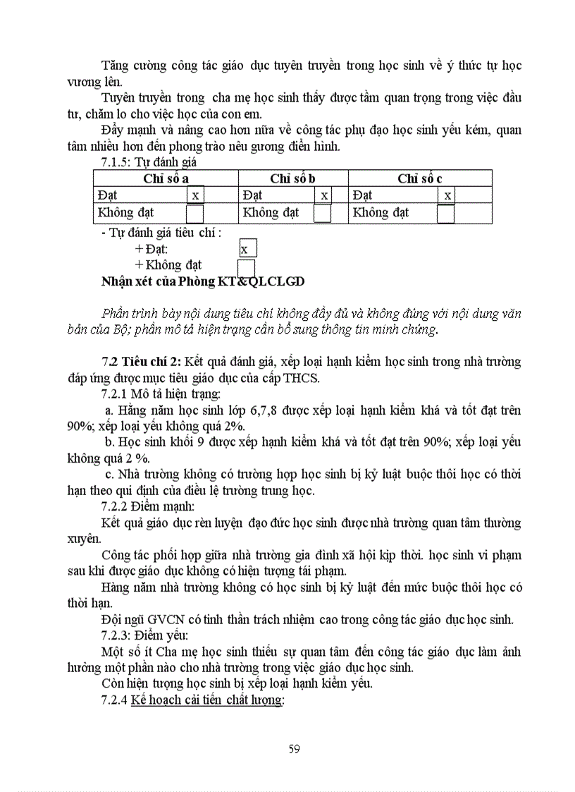 image for page Bao cao kiem dinh chat luong gd THCS