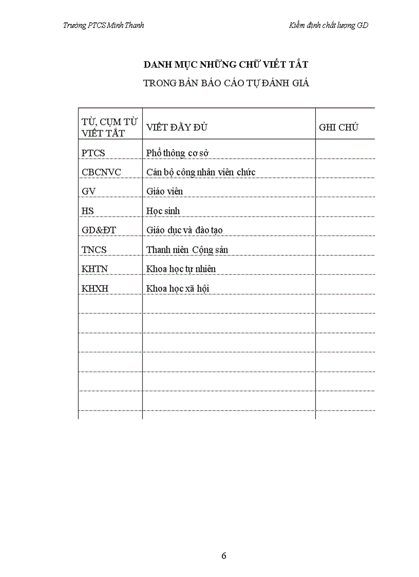 image for page Báo cáo kiểm định chất lượng giáo dục THCS