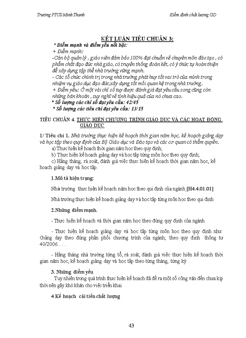 image for page Báo cáo kiểm định chất lượng giáo dục THCS