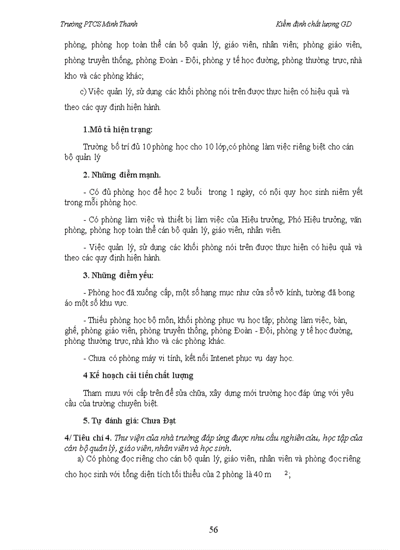 image for page Báo cáo kiểm định chất lượng giáo dục THCS