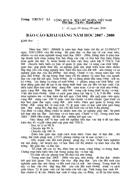 Báo cáo ngày khai giảng