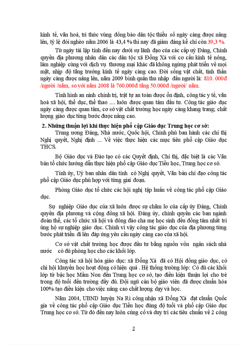 image for page Báo cáo PHỔ CẬP TRUNG HỌC CƠ SỞ 2009