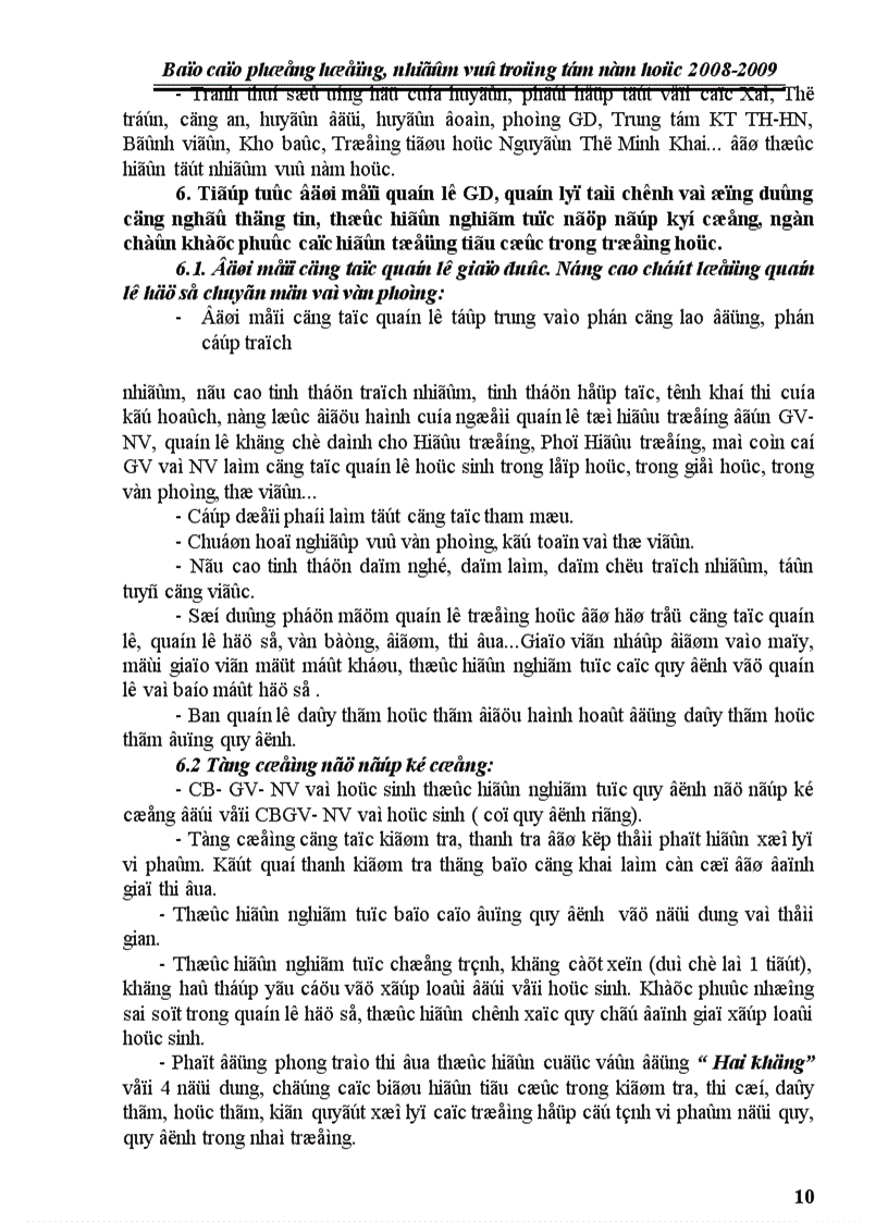 image for page Bao cao phuong huong nhiem vu trong tam 08 09