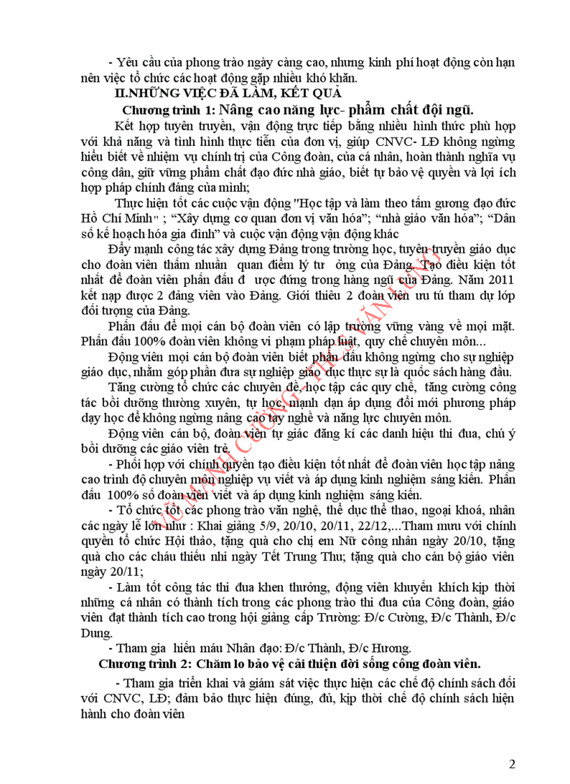 image for page Báo cáo sơ kết cđcs kì i