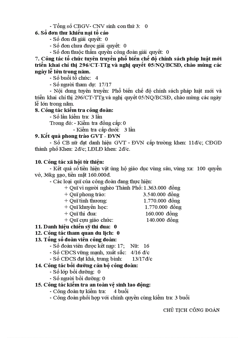 image for page Bao cao sơ ket cong doàn hoc kỳ I