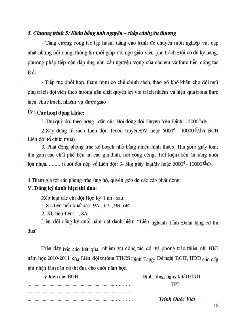 image for page Bao cao So ket cong tac doi hoc ky I nam hoc 2010 2011