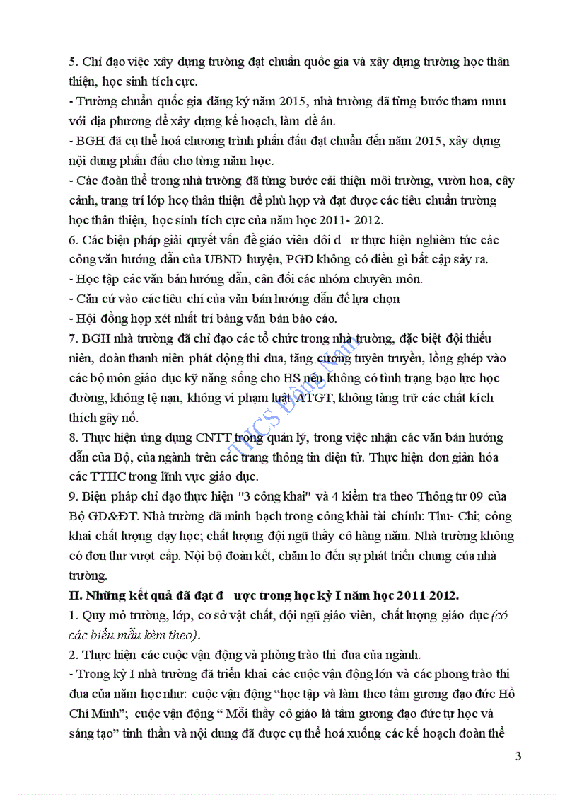 image for page Báo cáo sơ kết HK1 2011 2012