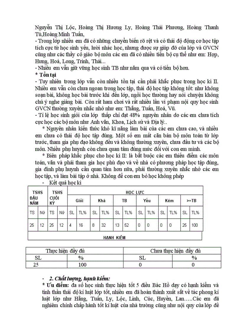 image for page Báo cáo sơ kết học kì 1 năm học 2010 2011