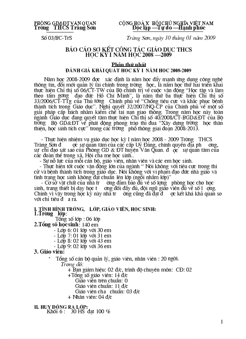 image for page Bao cao so ket Hoc ki I rat day du