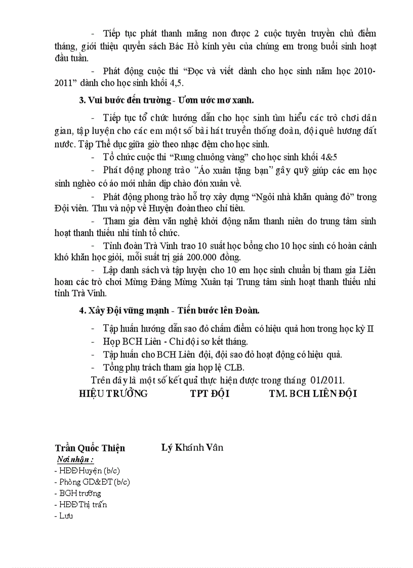 image for page Báo cáo tháng 01