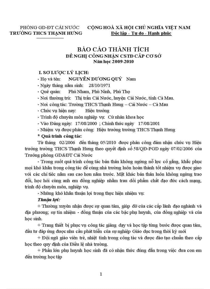 image for page Bao cao thanh tich cstd cap cs