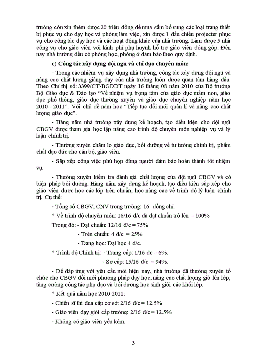 image for page Báo cáo thành tích CSTĐ năm học 2010 2011