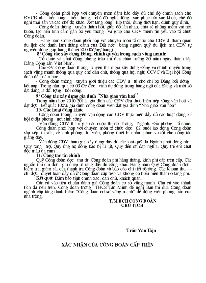 image for page Bao cao thanh tich tap the Cong doan