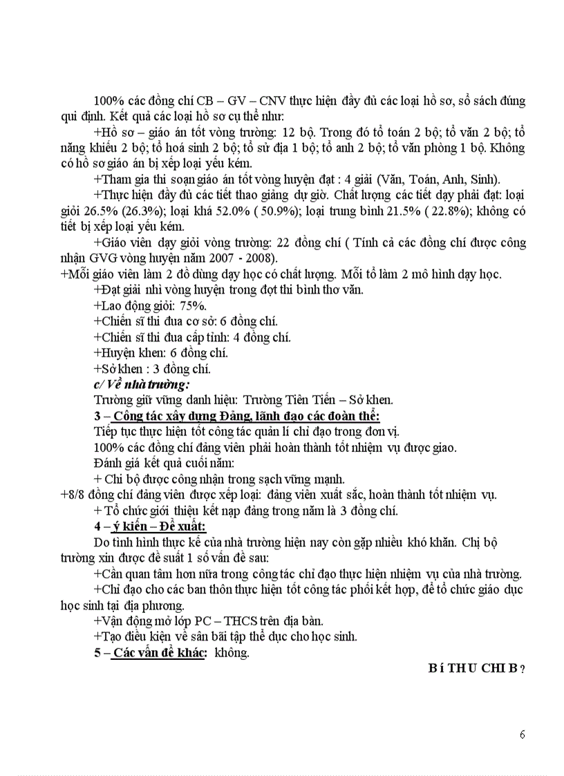 image for page Bao cáo thực hiện NQ Chi bộ