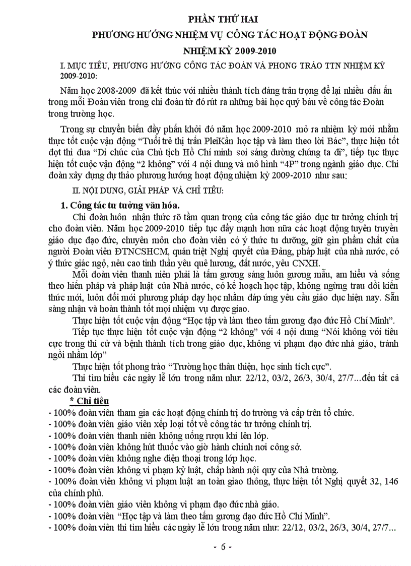 image for page Báo cáo Tổng kết 08 09 và Phương hướng hoạt động 2009 2010